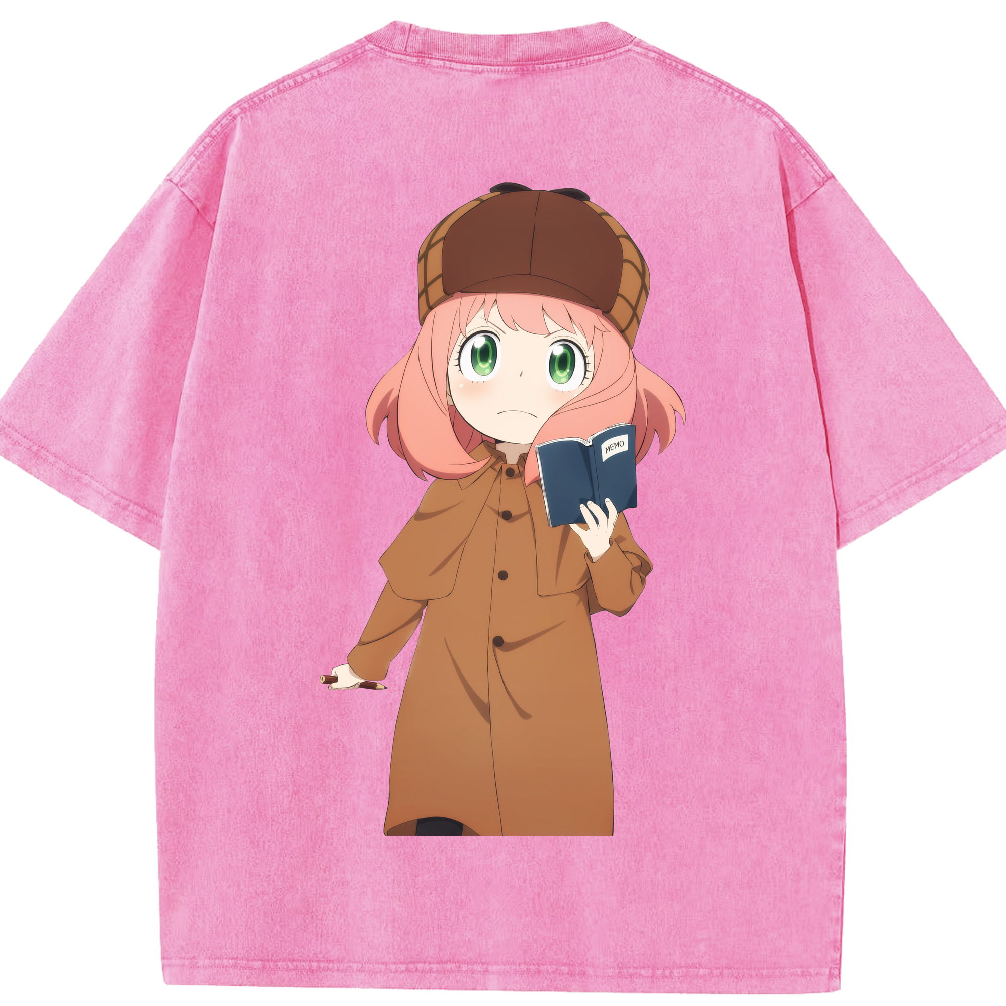 （画像用） SPY×FAMILY间谍家家酒 綿100% ヴィンテージ風 半袖Tシャツ（背面プリント）